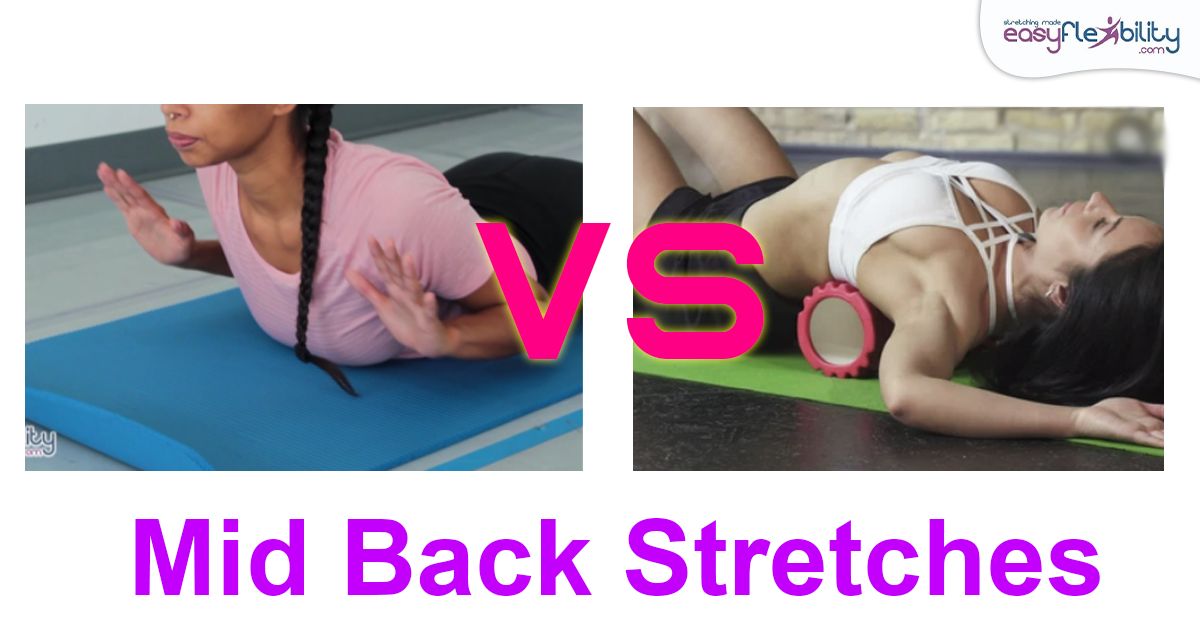 two pictures of young women doing back bending and forward bending on the floor on a studio