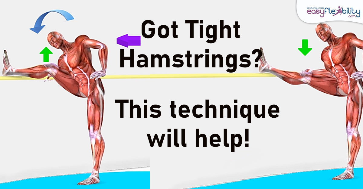 Tight hamstrings? Are your hamstrings very tight? This special stretching technique will release them!
